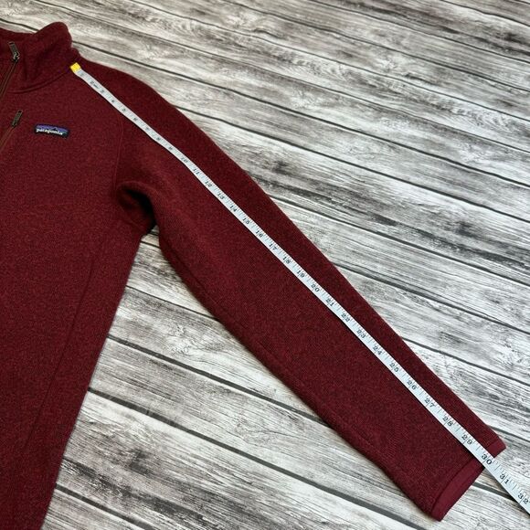 Patagonia Men's Better Sweater Fleece Jacket M Med Medium Dark Red Marl Zipper - Picture 11 of 11
